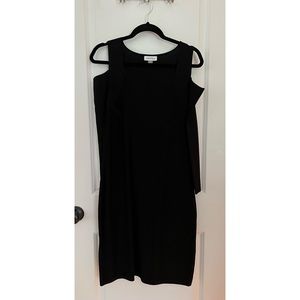 Calvin Klein knit cold shoulder long sleeve bandage dress
